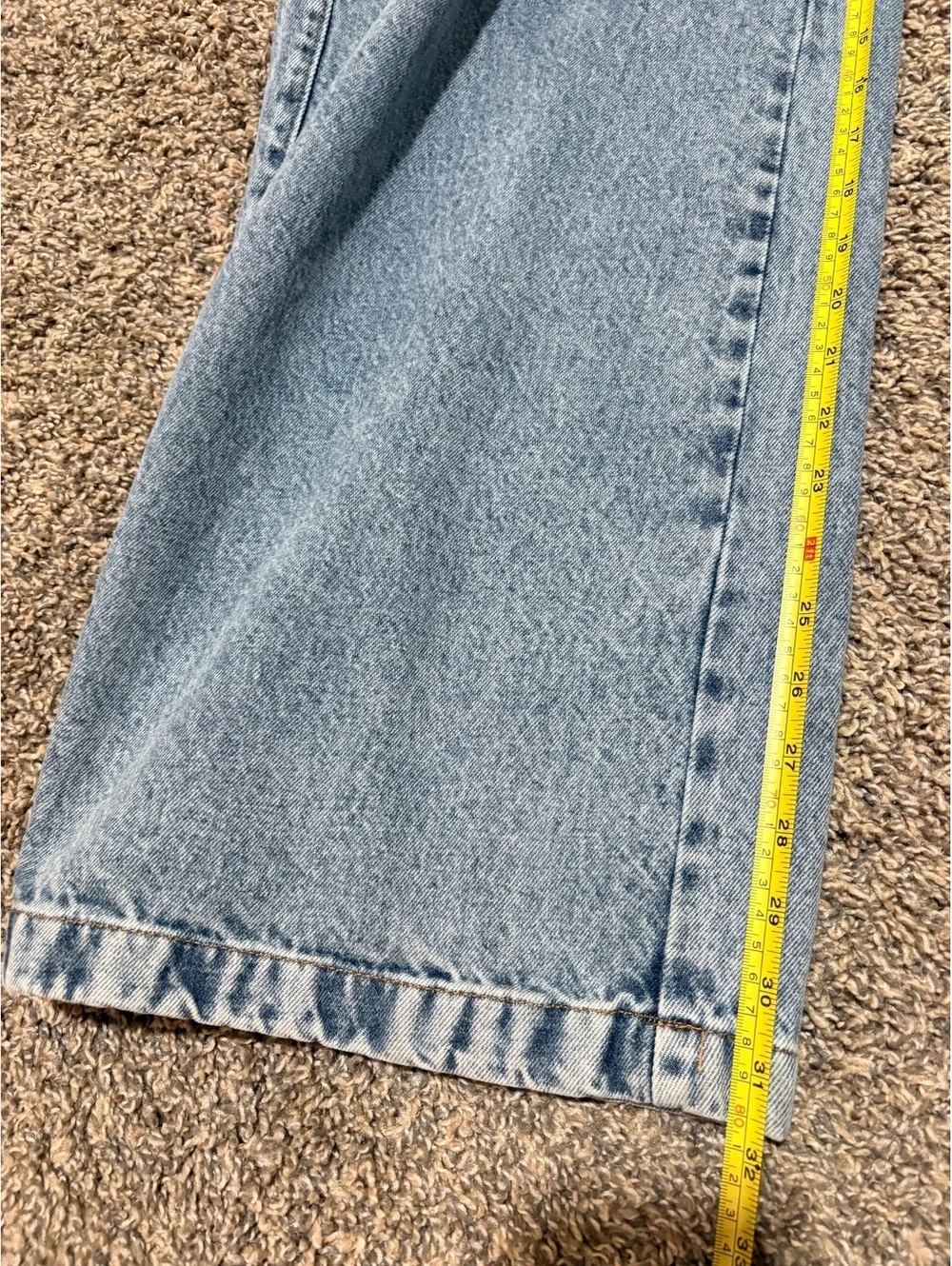 Mellody Wide Leg Jeans Light Wash High Rise Baggy Denim Size US 14 90s Y2K